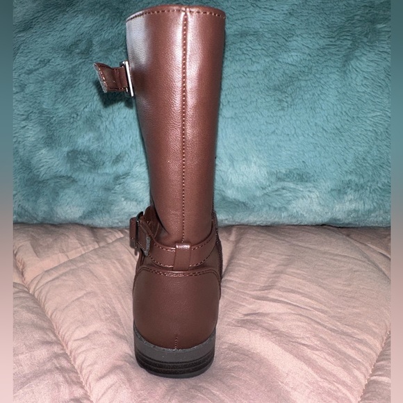 LIKE NEW! Brown Baby/Toddler Riding Boots; Sz. 6 - Picture 3 of 10